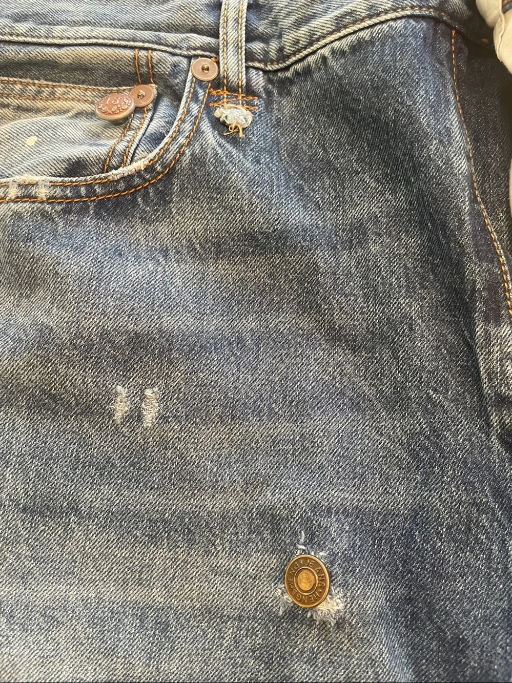 R13 Cross-Over Jeans - Jasper wash. sz 28 - Picture 9 of 9